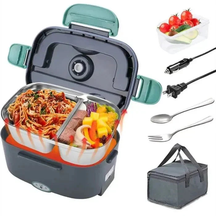 Boîte-repas électrique 3-en-1 en Inox (Voiture, Camion & Maison)