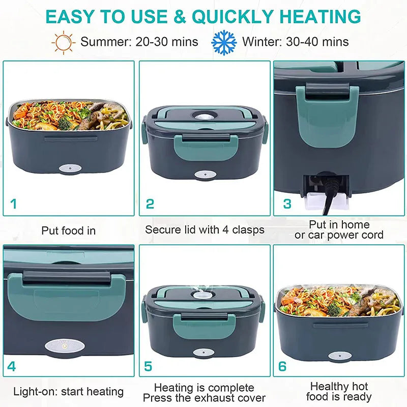 🍱 Boîte Chauffante Électrique Portable SEIZON – Mangez chaud, où que vous soyez !