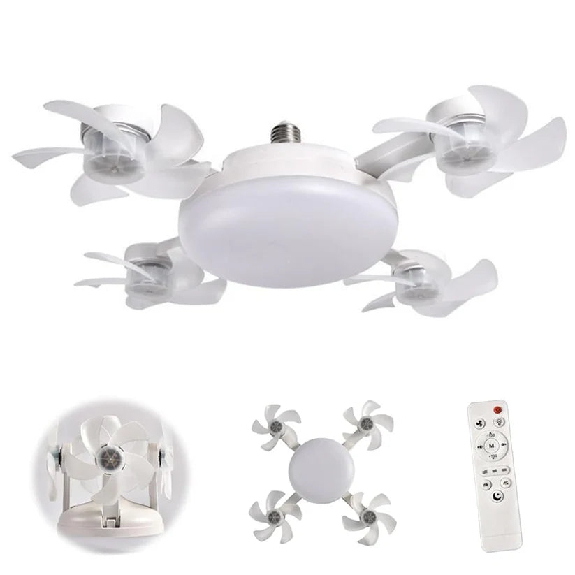 Ventilateur de Plafond LED Design avec Télécommande – Silencieux & Économique