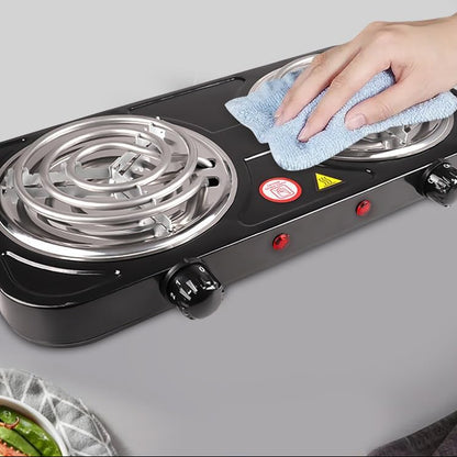 Cuisinier Électrique Double Plaque Portable – Cuisine Rapide Sans Gaz ⚡