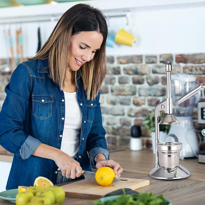 Presse-Agrumes Manuel en Aluminium – Jus Naturel en Une Seule Pression