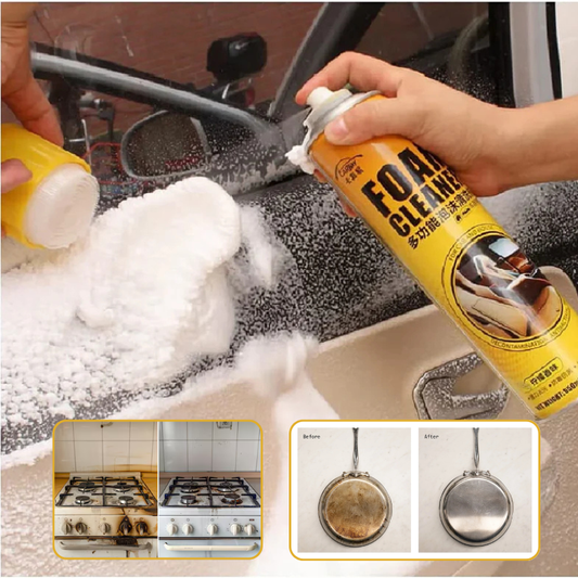 Mousse Éclat Pro™ – Nettoyant Mousse Multi-Surfaces Voiture & Maison