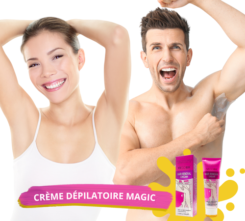 CRÈME DÉPILATOIRE MAGIC – PEAU LISSE SANS DOULEUR