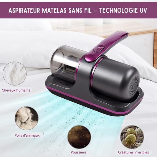 Aspirateur Matelas Sans Fil – Technologie UV