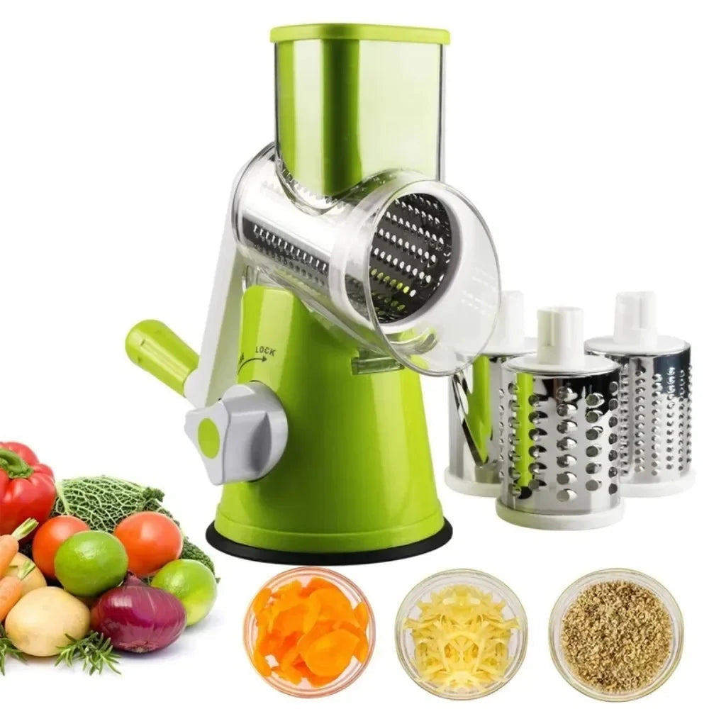 🥕 Coupe-Légumes Manuel 3-en-1 – Gagnez du temps en cuisine ! 🥒