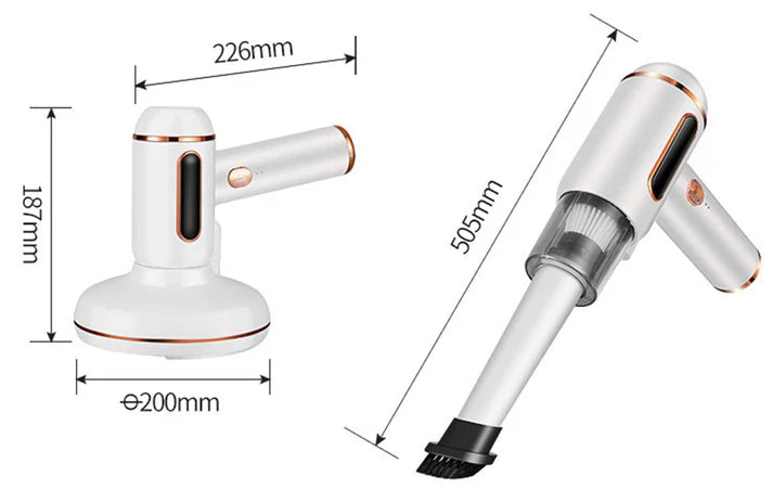 3-en-1 Aspirateur Anti-Acariens Sans Fil – Nettoyage Profond & UV Désinfectant