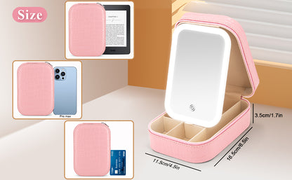 Coffret Cosmétique avec Miroir LED 3 Lumières